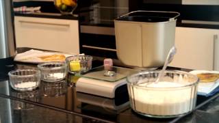 Baking a basic loaf in a Panasonic breadmaker [upl. by Bornie]