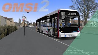 OMSI 2 2 Horizon 16 Ligne 8a en Bolloré Bluebus SE Bus 100 électrique [upl. by Siderf232]