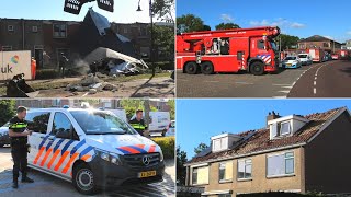 GRIP2 Overzichtsvideo Tornado richt enorme ravage aan in Zierikzee  Hulptroepen ruimen puin op [upl. by Agrippina]