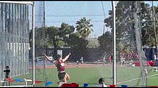 Jorinde Van Klinken 6700m Discus throw at 2021 USATF Throws Festival [upl. by Leciram781]