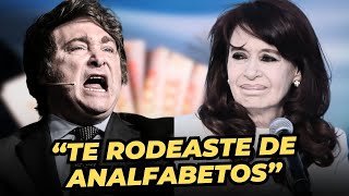 MILEI DESTROZA A CRISTINA KIRCHNER POR MENTIR SOBRE LA INFLACIÓN [upl. by Welcy243]