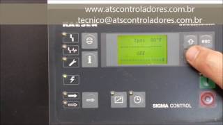 Sigma Control Kaeser 770001  Reset de Manutenção Maintenance Reset [upl. by Engedi964]