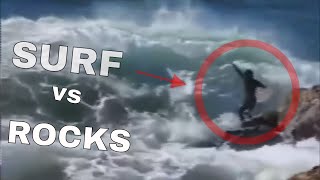 SURFERS versus ROCKS 🌊 Surf fails compilation 🌊 How not to rock off surfing  LAB TV ⭐ [upl. by Cahan463]