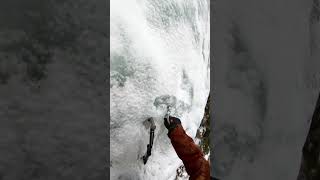 Ice climbing with ice screws [upl. by Annez]