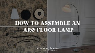 How To Install Floor Lamp  Assembling Floor Lamp  Whispering Homes [upl. by Ire]