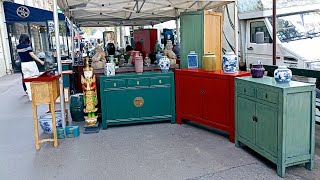 Paris France 🇫🇷 Paris ANTIQUE Market🏺 FLEA MARKET ParadiseMarché aux Puces🪑Thrifting shopping 4KHDR [upl. by Sutelc]