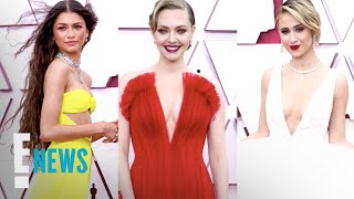 Best Fashion Moments at The 2021 Oscars  E News [upl. by Lamok]