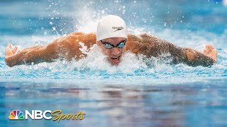 Caeleb Dressel victorious in 100m butterfly at US Open Swimming Championships  NBC Sports [upl. by Leimaj]