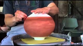 149 Glazing a Crackle Texture Vase  Bottle with HsinChuen Lin [upl. by Rodnas]