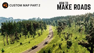 BeamngDRIVE  Custom map part2  how to make the perfect road [upl. by Ezarra]