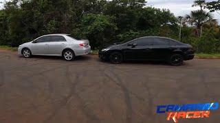 CIVIC 20 G9 vs COROLLA 20  O teste mais pedido do ano [upl. by Ahsitil292]