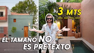 Tour de casa ANGOSTA que ESCONDE MUCHOS espacios 2 piscinas y el MEJOR ROOFTOP 🔥 [upl. by Zacek110]