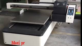 600mm900mm Big Two Three Head Flatbed UV Printer [upl. by Azne]