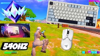 Aula F75 ASMR🤩 Unreal Ranked 💰 Satisfying Keyboard Fortnite 540 FPS Smooth 4K [upl. by Neitsabes551]