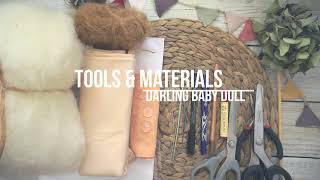 Part 1 Waldorf Inspired Baby doll making tutorials Tools amp materials diy [upl. by Airehtfele]