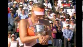 MARIA SHARAPOVA RG 2014 RUSSIA ANTHEM [upl. by Amyaj]