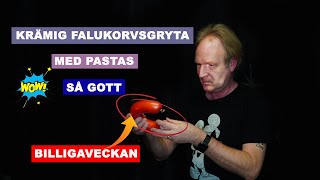 Krämig falukorvsgryta med pasta  Fattig månad mat [upl. by Berlyn]