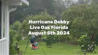 Hurricane Debby August 5th 2024 Live Oak Florida [upl. by Orvah]