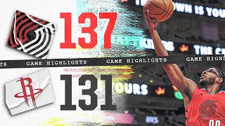 Portland Trail Blazers 137 Houston Rockets 131  Game Highlights  Jan 24 2024 [upl. by Rip]