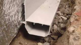 Basement Waterproofing  WaterGuard Perimeter Drainage Channel [upl. by Eirol]