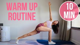 10 MIN WARM UP ROUTINE BEFORE ANY WORKOUT  Emi [upl. by Nosittam]