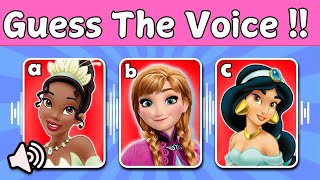 Guess The Voice of Your Favorite DISNEY Characters 👑  Quiz [upl. by Haidabej]