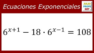 ECUACIONES EXPONENCIALES  Ejercicio 11 [upl. by Elehcor925]