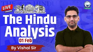 The Hindu Analysis  The Hindu Analysis for All Banking Exams  1 February  By Vishal Sir kgs [upl. by Lazar]