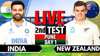 India vs New Zealand 2nd Test Day 1  IND vs NZ Live Match  Live Cricket Match Today Session 3 [upl. by Kentigera]