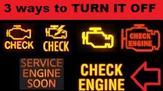 3 ways to turn off CHECK ENGINE without scanner EASY [upl. by Atinev473]