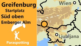 Oberer Südstart Emberger Alm Greifenburg  Paraspotting [upl. by Naeloj638]