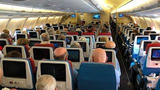 Turkish Airlines Airbus A330300 Economy Class Amsterdam to Istanbul [upl. by Kahler]