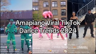 Best of Amapiano viral TikTok dance challenges  2024 🥵🔥😍 tiktok amapiano trending viral [upl. by Hocker]