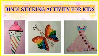 BINDI CRAFT FOR KIDS  BINDI PASTING CRAFT  BINDI STICKING CRAFT  BINDI WORK ACTIVITY  FOR KIDS [upl. by Haldis]