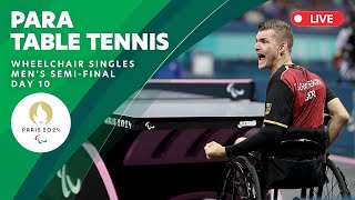 Para Table Tennis  Wheelchair Men’s Singles SemiFinals  Day 10 [upl. by Aliel]