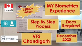 My Biometric Appointment Experience  VFS Chandigarh  Canada  IRCC  December 2020 [upl. by Imat142]