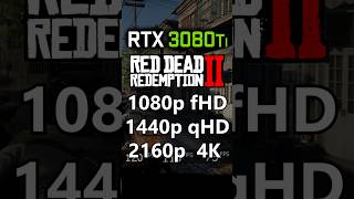 Red Dead Redemption 2  RTX 3080 Ti  1080p vs 1440p vs 2160p 4K [upl. by Siramad]