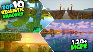 🔥 TOP 10 ULTRA REALISTIC SHADERS FOR MCPE 120  MEDIAFIRE LINK 🌟 [upl. by Tnomad]