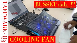 Cooling Fan Laptop Gaming  Review Taffware Q3  6 Fan MURAH dan KEREN ABIS [upl. by Krystal846]