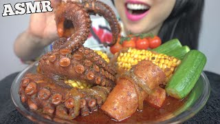 ASMR OCTOPUS BOIL COOKING EATING SOUNDS NO TALKING  SASASMR [upl. by Aivon]