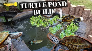 ULTIMATE DIY Turtle Pond BUILD [upl. by Platon]