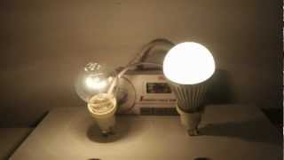 Comparatif ampoules led E27 LED et incandescence [upl. by Nevile655]