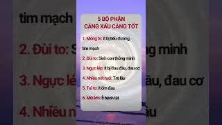 5 bộ phận càng xấu càng tốt voanhtuan baihoccuocsong songhanhphuc trietlycuocsong [upl. by Atinet]