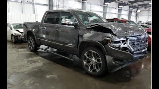 WRECKED 2020 RAM 1500 LIMITED REBUILD [upl. by Raff109]