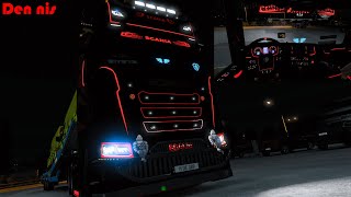 ETS2 Scania mit LED Blinkern und LED Strips ★ Wir Transportieren Krankenwägen EURO TRUCK SIMULATOR 2 [upl. by Laius686]