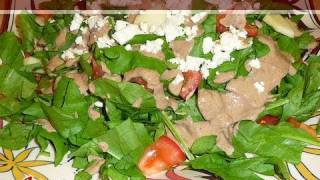 Spinach Salad  Spinach Salad Recipe  How to make Spinach Salad by Manjula [upl. by Limoli]