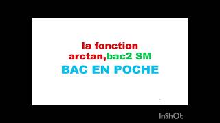 fonction arctanBac2 SM [upl. by Nicholle]