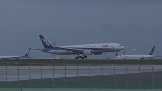 Curved Japans Canarsie like approach ANA 777 Smooth Landing with ATC [upl. by Lowrance]