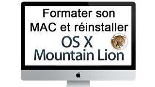 Comment formater son MAC et réinstaller MAC OS X 108 Mountain Lion [upl. by Jeno]