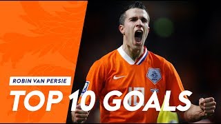 Robin van Persie  Top 10 goals in Oranje [upl. by Adoree51]